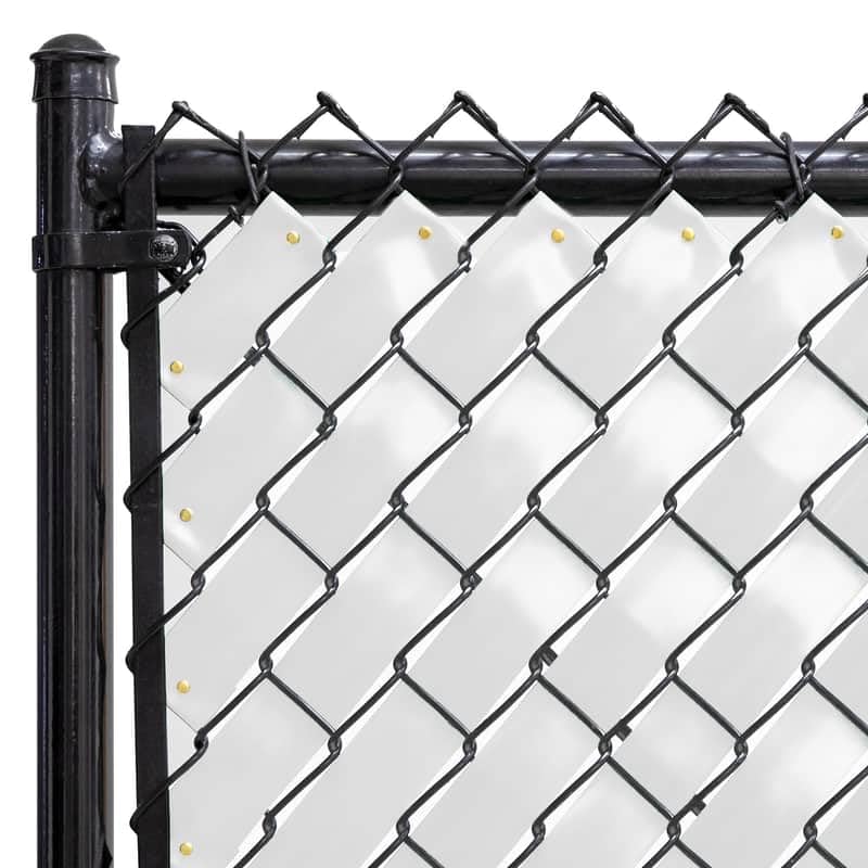 Chain Link Fence Privacy Tape 250 ft (40 SqFt) (Arctic White) | Gardening, Outdoor Wall, Balcony, Patio, Yard, Injury Prevention, Safety Fence Cover for Dog, Other Pet Hedge Slats - color: Arctic White