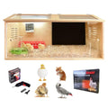 Brooder Box for Chicks,Quail cage,Baby Chicken Supplies,Includes Chicken coop Heater/Quick Installation Tool/Feeding Trough/Water Dispenser, etc,Suitable for Chicks/Duck/Parrot (32" x 16" x 16")