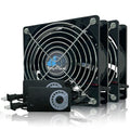 120mm Variable Speed Axial Muffin PC Fan with Controller, 2Pack - size: 120mm × 25mm, style: 2 Pcs