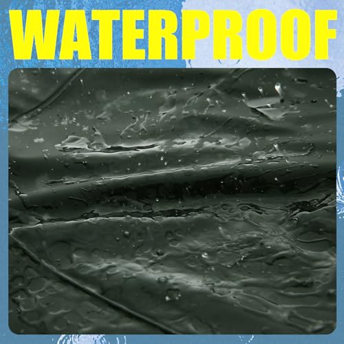 RainRider Rain Pants for Men Women Waterproof Rain Gear Bib Overalls Trousers for Fishing Hunting - color: Dark Green, size: Large