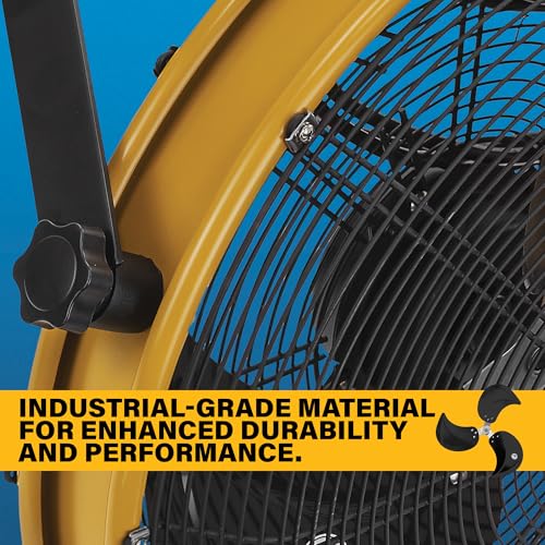 CAT fans - 18"-Blade Indoor/Outdoor IPX4 Weatherproof High-Velocity Wall Mounted Shroud Fan, 4,000 CFM, 3-Speed - For Industrial, Commercial, & Residential Use, cETL Certified (HVOD-18S-NG)