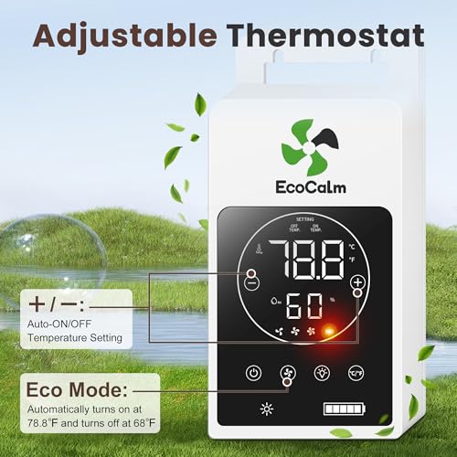 Solar Ceiling Fan for Gazebo 42" with Battery and Smart Thermostat | Solar Powered Outdoor Fans, 2PCS 30W Bifacial Panels, Built-in Light, for Barn, Patios, Stable, Adjustable Temp Control - size: 42 inch