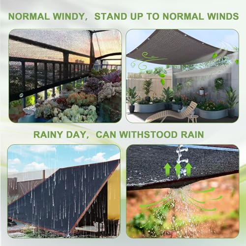 6.5Ft x 13Ft 40% Shade Cloth Greenhouse Tarp Mesh with Grommets for Plants | 40% UV Block, Tear-Resistant HDPE, Rustproof Aluminum Grommets, Multi-Use for Garden, Pergola & Chicken Coop - size: 6.5Ft x 13Ft