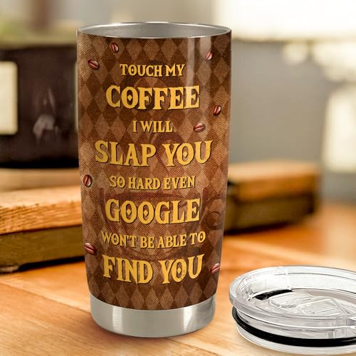 SANDJEST Black Cat Tumbler 20oz Stainless Steel Insulated Coffee Travel Mug Cup for Men Women on Birthday Christmas - color: Black Cat