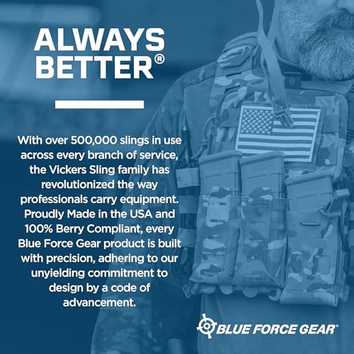 Blue Force Gear Vickers Padded Sling with Push Button QD Swivels - style: Black