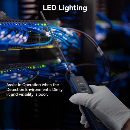 NOYAFA NF-816LP Underground Wire Locator, Electrical Cable Tracker | Find Breaks in Buried Wires, Network & Irrigation Line Finder, Rechargeable, LED Flashlight