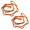 53 Inches Nylon Daisy Chains Rope Climbing Lanyard Straps Looped Strong Slings 23 kN Aerial Yoga Webbing - color: 2PCS Orange