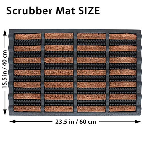 Ninamar Mud Scrubber Tray Mat – 24 x 16 inch - 2 Pack - size: 24 x 16 in (60 x 40 cm) - 2 Pack