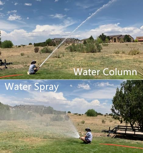 SAFBY Fire Hose Nozzle Brass Fire Equipment Spray Jet Fog (1.5" NPT/NPSH) - color: Yellow, size: 1.5 inch NPSH