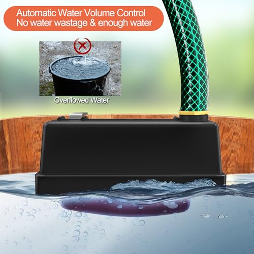 Water Trough Float Valve for Stock Tank, Automatic Control Waterer Level for Livestock Horse Chicken Animal Fish Pool with Hose Metal Connector & Ptfe tape （1 pack） - style: Stock Tank Float Valve-1PCS