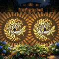 Gardsee Solar Fence Lights 6 Pack Solar Deck Lights Waterproof LED Solar Powered Step Light Wall Lights Outdoor Decorations Warm Yellow Light Decorative Lighting for Garden (Black 5) - style: black 5