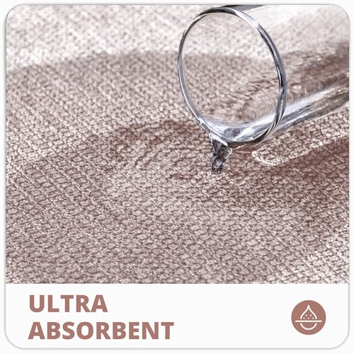 Bath Mat,Ultra Thin Bathroom Rugs,Rubber Bath Mats for Bathroom,No Slip Bath Rugs,Quick Dry,Machine Washable,Low Pile,Absorbent,Shower Outside,Sink,Home Decor Accessories.Beige,1'5"x2'3"(17x27inch) - color: Beige, size: 1'5" X 2'3" (Rectangular)