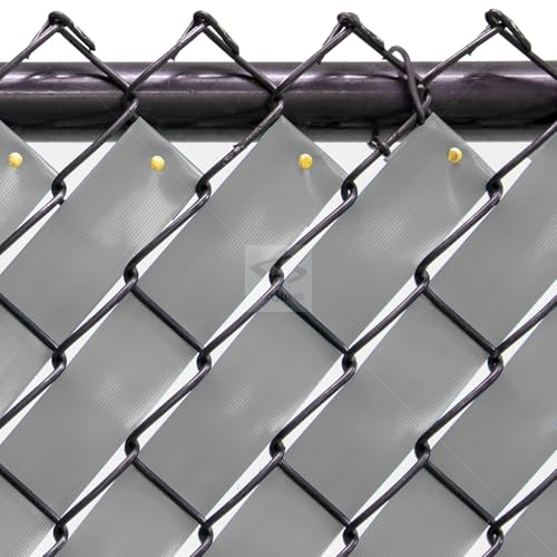 Chain Link Fence Privacy Tape (Gray) - color: Gray