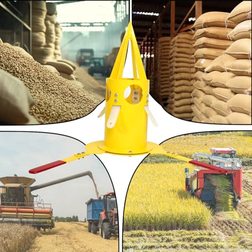 Big Bag Dispenser Bulk Bag Unloader Big Bag Animal Feed Unloader for Warehouse Farm Home Use (Yellow + Red) - color: Yellow + Red