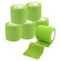 2 Inches Self Adhesive Bandage Wrap Bulk, 6 Pack, Grass Green | Breathable Self Adhesive Vet Tape for Pets, Stretchy Sports Cohesive Bandage Wrap for Athletic, Wrist and Ankle - color: Grass Green