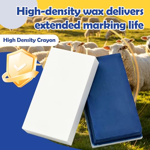 1 pcs Mark Harness Crayons for Sheep & Goat Breeding Marking Harness,Vivid and Long Lasting (Blue) - color: Blue