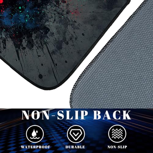Bear Car Floor Mats Set of 4 Black Grunge Abstract Paint Splash Automotive Foot Mats Rugs Carpet for Car Non-Slip Auto Car Accessories Universal Fit for Car SUV Truck Van - color: Bear