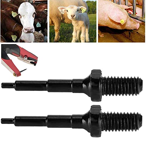 Ear Tag Nail, 2Pcs Ear Tag Pin Universal Livestock Identification Tool Ear Tagger Needle Marking Tools for Pig Cattle Sheep(Chiodo per marchio auricolare elettroforetico)