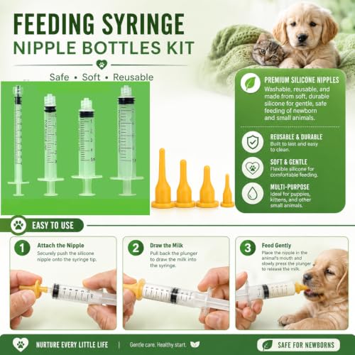 Puppy Kitten Whelping Supplies, Whelping kit for Puppies Birth,Kitten Supplies,Dog Supplies,Puppy kit,Kitten Bottle Feeding kit for New Born Puppy Supplies and Kitten (with Small Animals Scales) - color: red