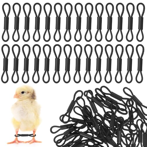 50 Pieces Chick Leg Bands Baby Chicken Splay Hobble Brace Adjustable Poultry Leg Bands for Newborn Chicken Birds Quails Ducks of 1 to 3 Days Newly Hatched