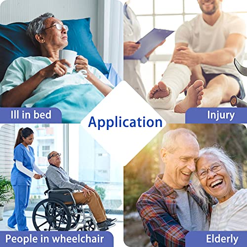 Full Body Patient Lift Sling, Head and Back Support, Toileting Transfer Slings, Split Legs with Commode Opening, 5 Handles, 6 Straps, Lifting Sling Medium Compatible with Various of Lifts - size: Medium