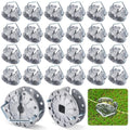 24 Pcs Fence Tightener Electric Wire Tensioner with 4mm Galvanized Pin, Heavy Duty Aluminum Rapid Inline Ratchet Strainer for Farm Ranch Orchard Post Repair | with 4mm Galvanized Pin, Heavy Duty Aluminum, Rapid Inline Ratchet Strainer, for Farm Ranch Orch