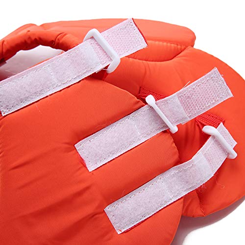 Dog Cone E-Collar Flower Soft Elizabethan Waterproof Grooming Recovery Protective Adjustable Collar for Puppy Small Medium Dogs (S Neck:9-11in, Orange) - color: Orange, size: S Neck:9-11in