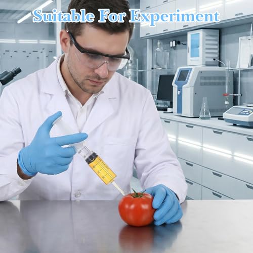 20 Pcs 60ml Syringe with Cap, Plastic Large Syringes for Liquid | Individually Wrapped, Measurement Syringes, without Needles, for Pet Feeding, Scientific Labs, Glue Applicator