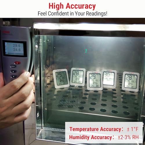 TempPro TP50 Digital Hygrometer Indoor Thermometer Room Thermometer and Humidity Gauge with Temperature Humidity Monitor(Previously ThermoPro) (Pack of 3) - size: Classic (Pack of 3)