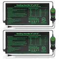 Seedling Heat Mat with Built-in Temperature Controller (2 Pack), 10" x 20.75" Plant Heating Pad with Thermostat for Indoor Seed Starting Germination Hydroponics Waterproof - size: 10" x 20.75" in Thermostat 2 Pack