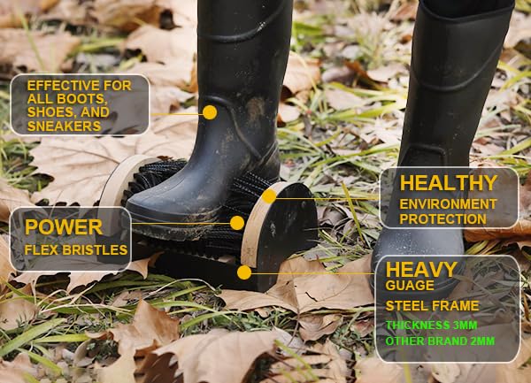 Boot Scrubber Outdoor Heavy Duty | Boot Scraper Brush, Shoe Mud Cleaner - color: Boot Scraper