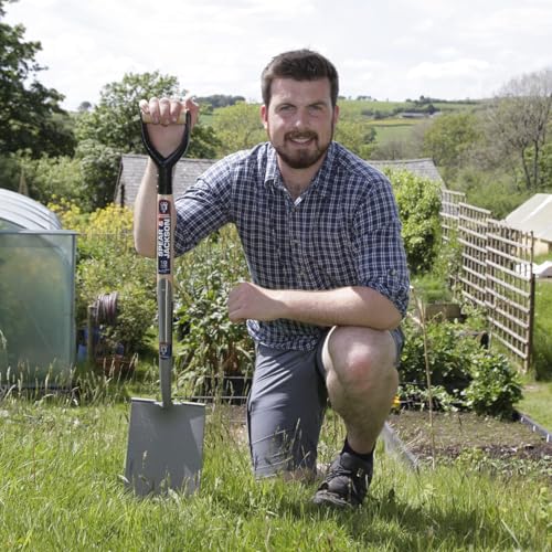 Spear & Jackson Neverbend Professional Treaded Digging Spade – Heavy-Duty Forged Carbon Steel Garden Spade for Tough Soil and Precision Digging - style: Treaded Digging Spade