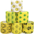 Self Adhesive Bandage Wrap Animal Cohesive Bandage Self Adherent Wrap First Aid Tape for Dogs Cats Horses Birds & Wrist Healing Ankle Sprain (2 Inch Sunshine Set 6 Rolls) - color: 2 Inch Sunshine Set 6 Rolls