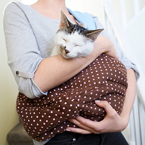 iPrimio Reversible Pet Sling Carrier for Cats and Dogs, Hands Free, Grey | Hands free reversible sling for small cats and dogs. Soft padded pouch with an adjustable shoulder strap for walks or trips.