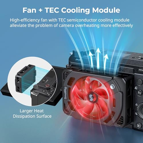 SmallRig TEC Camera Cooling Fan for Sony Mirrorless Camera, External Camera Cooling System with TEC Cooling Module for ZV-E1/ZV-E10 II/ZV-E10/ZV-1/ZV-1F/A7 IV/A7S III/A7C/A7C II/A7CR/A6700/FX3/FX30 - style: for Sony
