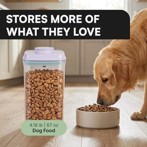 Bop Top Airtight Food Storage Containers | Pop-Top Lid | 8 Cups / 67 Oz | kitchen canister set, for flour, sugar, snacks, pasta, baking - color: Single: 67 oz