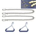 Durable Cow OB Apparatus Leg Catch Set (2 OB Handle & 2 OB Chain 60Inch), Goat Forceps, Cattle Delivery Instruments for Dairy Farm