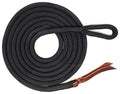 Double Braid Lead Rope with Eye Splice Loop, 12-14FT Lengths (Black, 12 ft.) - color: Black, size: 12 ft.