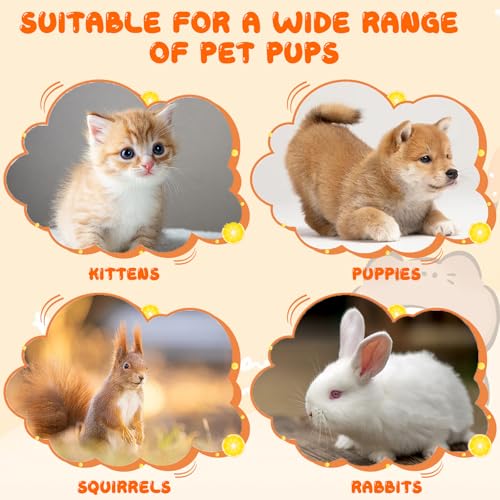 Pet Feeder Bottle Kitten Bottle Anti Choking Design(Blue,20 ml) | Animal Feeding Bottles Kitten Bottles for Nursing for Newborn Kittens Puppies Small Animals with 2 Pcs Replacement Nipple - color: blue