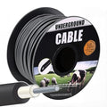 12 ½ Gauge Eeletric Fence Double Insulated Underground Wire, 2.5mm Underground Hard Cable, Direct Burial Electric Fence Wire, 164ft - size: 164 Ft