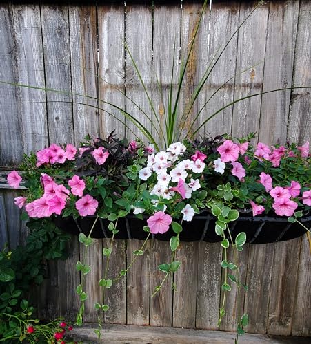 EZ Swap 36 Inch Fabric Trough Coco Liner Replacement for Window Basket Flower Planter - 36" Coconut Coco Fiber Alternative for Hayrack Planters. Use 3+ Seasons - Made in The USA! (2-Pack) - size: 36" Inch (2-Pack)