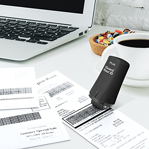 Guard Your ID Identity Theft Protection Roller Stamp, 3-Pack for Mail - color: Black, size: Standard 3-Pack