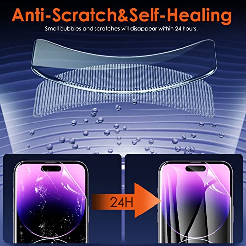 [3 Pack Hydrogel Film Screen Protector for iPhone 14 Pro Max/iPhone 14 Plus (6.7 inch), Soft TPU Transparent Protective Screen Protector Film (Not Tempered Glass) - size: iPhone 14 Pro Max/14 Plus (6.7")
