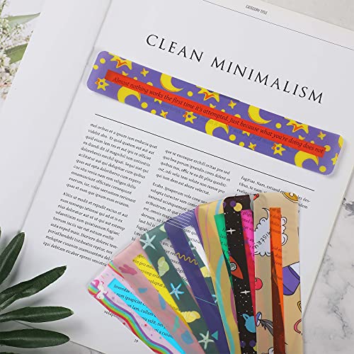 Censen 16 Pieces Guided Reading Highlight Strips for Student,Cute Style | Highlight Bookmarks Help with Dyslexia, Line Readers for Students, Ruler Tool, Sentence Tracker, for Back to School Supply - style: Cute Style