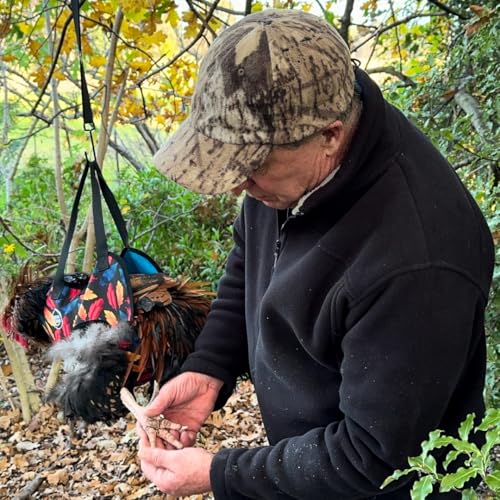 DOWN UNDER OUTDOORS Chicken Carrier Sling Holder Bag with Handle (Medium) | Chicken Accessories for Foot Treatment, Medic, Leg Injuries, Bumblefoot, Poultry Farm Carrying, Transport, Three Sizes - size: 9.5"L x 1.0"W x 12.0"H