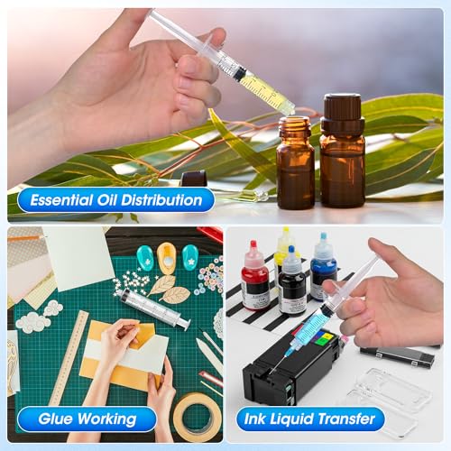 1ml Syringe with Cap, Luer Lock Liquid Transfer Syringes, 30 Pack Wrapped | Clear scale markings and smooth operation, controlled dispensing, and easy liquid transfer - style: 1 ml Luer Lock