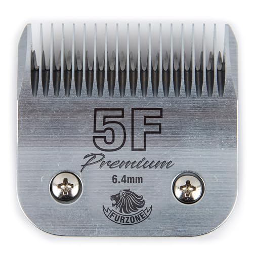 FURZONE Detachable Blade - Size 5F Blade 1/4", Made of Extra Durable Japanese Steel, Compatible with Most Andis, Oster, Wahl A5 Clippers - size: 5F