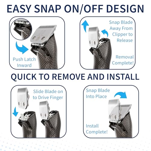 Detachable A Series 15 Blade Dog Grooming Cut Length 3/64" - 1.0mm Japanese Carbonized Steel Blades 15 Clipper Blades and Dog Clipper Blades 15 Compatible A5 Series Clipper for Dogs(15) - color: 15 (3/64" - 1.0mm)