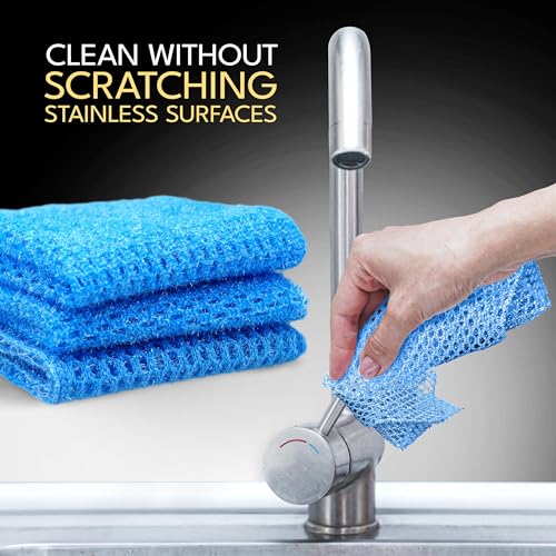 Non Scratch Dish Scrubbers for Cleaning Dishes (1PK) - Reusable Kitchen Sponge - Replace Dish Sponges for Washing Dishes - Best Household Scrubbing Pad & Alternative Dishwashing Scrub Pads Supplies - color: 1pk All Purpose