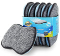 Multi-Purpose Scrub Sponges for Kitchen By Scrub- it - Non-Scratch Microfiber Sponge Along with Heavy Duty Scouring Power - Effortless Cleaning of Dishes, Pots and Pans All at Once(6 Pack, Large) - size: Large (Pack of 6)